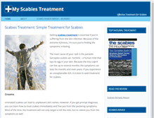 Tablet Screenshot of myscabiestreatment.com